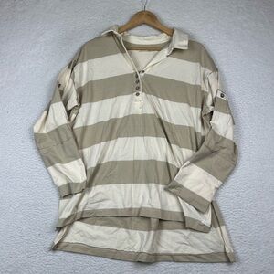Free people stripe rugby shirt